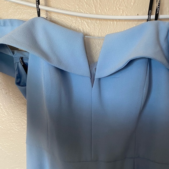 Vince Camuto Light Blue Off Shoulder Gown - Picture 5 of 12